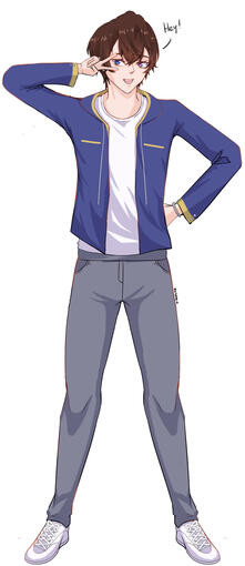 (this is my OC, Al, as the model)